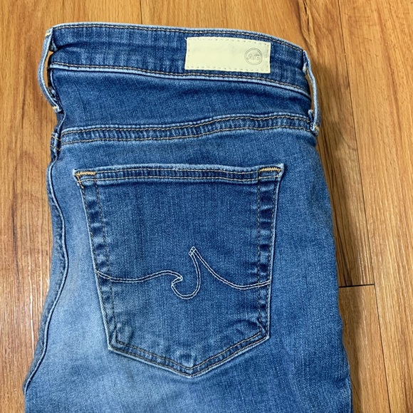 AG The Middi Ankle Distressed Raw Hem Jeans - Picture 9 of 16